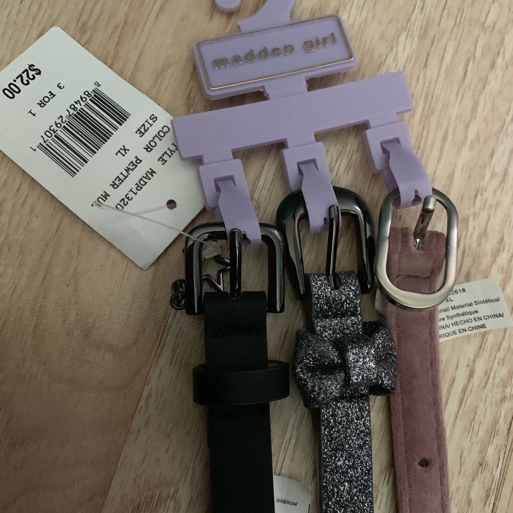 Belt trio